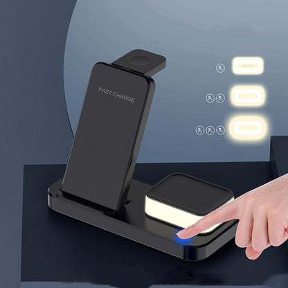 Foldable Night Light 3 In 1 Wireless Charger