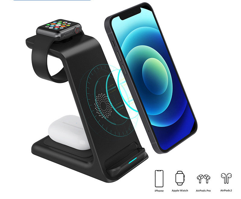 Magnetic 3-in-1 charging station