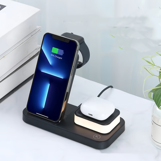 Foldable Night Light 3 In 1 Wireless Charger