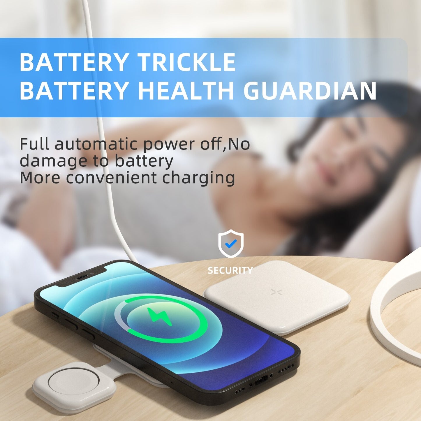 TrioCharge+ 3 In 1 Magnetic Foldable Wireless charging station